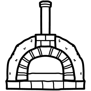 Outdoor pizza oven